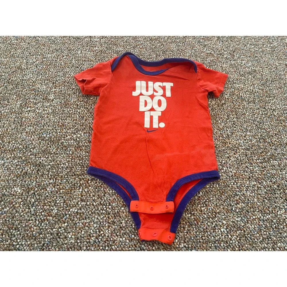 Nike Just Do It Red & Blue Bodysuit Boys 6-9M